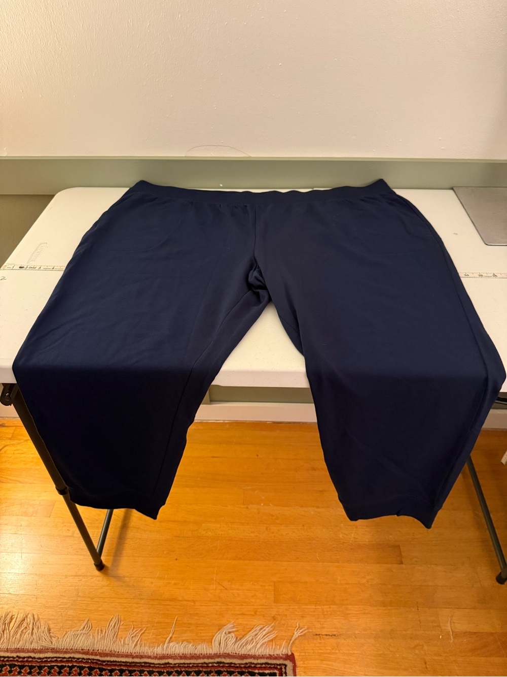NWOT Denim&Co Navy Pull-On Track Joggers